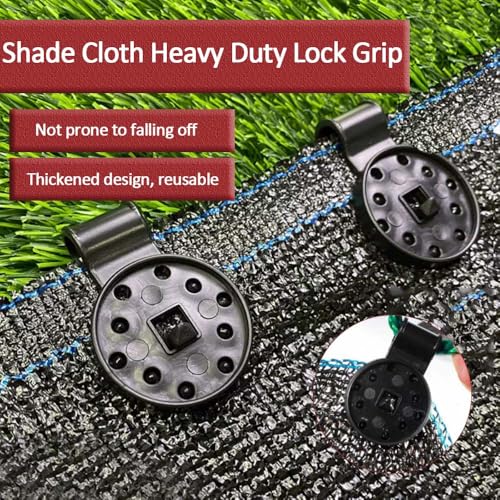 Sunscreen Net Clips, Heavy Duty Plastic Shade Cloth Clips 100Pack Universal Garden Plant Clamps for Tarpaulin, Mesh, Canopy, Fence