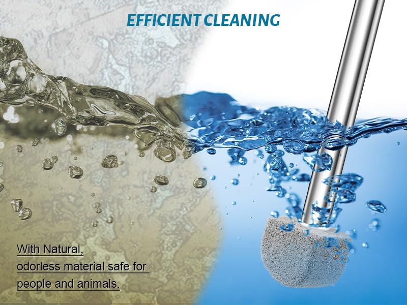 Pumice Stone Toilet Bowl Cleaner - Hard Water Stain Remover - style: 1 Toilet Handle+7 Pumice