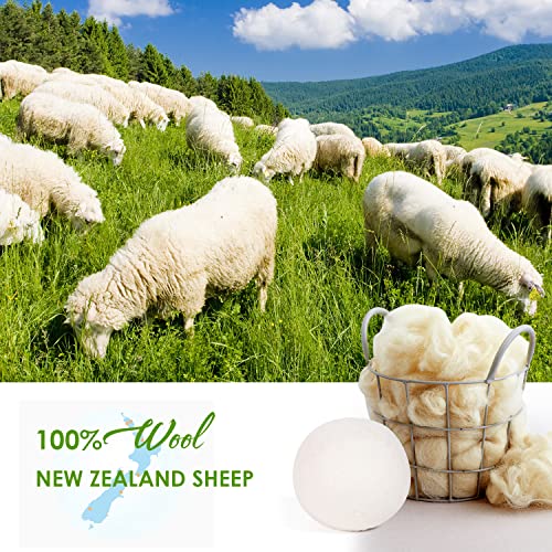 Wool Dryer Balls 4 Pack XL,Laundry Dryer Balls