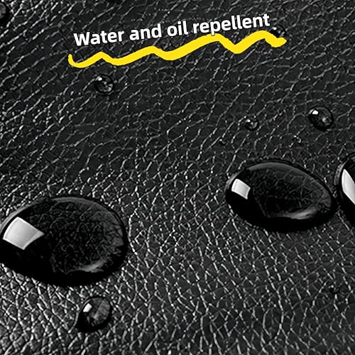 Black water proof apron, extra long adjustable rubber laboratory aprons, used for dishwashing, cooking, gardening - size: 43 inches x 26.7 inches