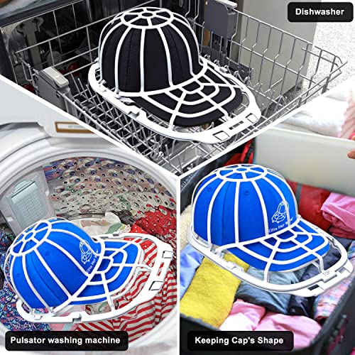 Eiito Hat Washer for Washing Machine, Hat Washer Cage - color: White 2 Pack-4Pcs