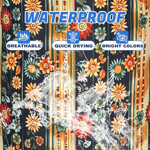 Folk Flower Art Boho Laundry Basket Foldable Oxford Cloth 18.9 x 16.5 Inch - color: Folk Flower Art