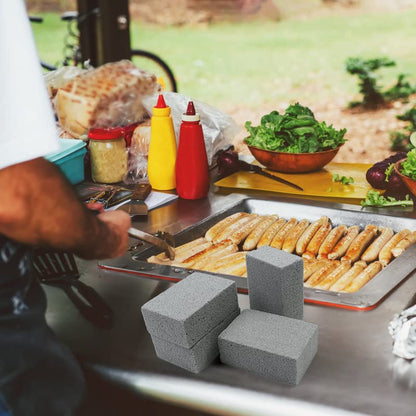 Magic Blackstone Griddle Scraper，4 Pack Gray Stone Cleaning Block Clean Brick for Grill, Removing Stains BBQ，Pool, Racks, Baking Steel, Oven, Flat Top Cookers, Utensils, Exfoliation Dead Skin, Toilet - color: 4 Gray