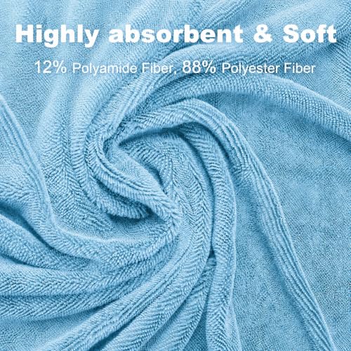 JOYMOOP Car Drying Towels,High-Density Microfiber Towel for Car, Blue - color: New Car Towels - Blue, size: 35.4" x 23.6" - 3pcs