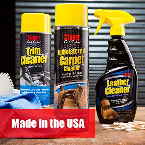 Stoner Car Care 91144 Upholstery and Carpet Cleaner Lifts Tough Stains with Powerful Foaming Action from Seats, Mats, Headliners, Door Panels, and More to Restore Automotive Interior, 18 Oz, Pack of 1 - size: 18 Ounce (Pack of 1)