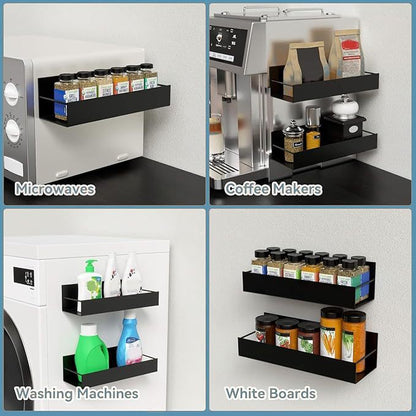 2 Pcs Magnetic Aerosol Spray Can Holder,Wall Mounted Toolbox Bottle Rack
