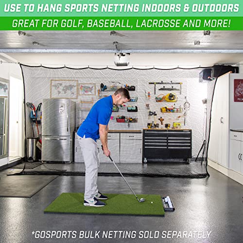 GoSports 30 ft Adjustable Wire Hanging Kit, Stainless Steel Cable System