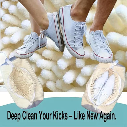 Reusable Mesh Laundry Bag for Machine Wash, Zippered Shoe Wash Bag with Protective Lining for Sneakers & Delicates, Travel Organization Storage - White, Great Gift for Mother's Day (1 Pack)