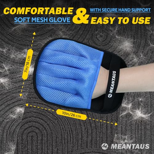 Reusable Electrostatic Pet Hair Removal Glove for Dogs & Cats, Works on Furniture, Clothing, Bedding & Car Seats (Standard) - style: Standard – Glove Only