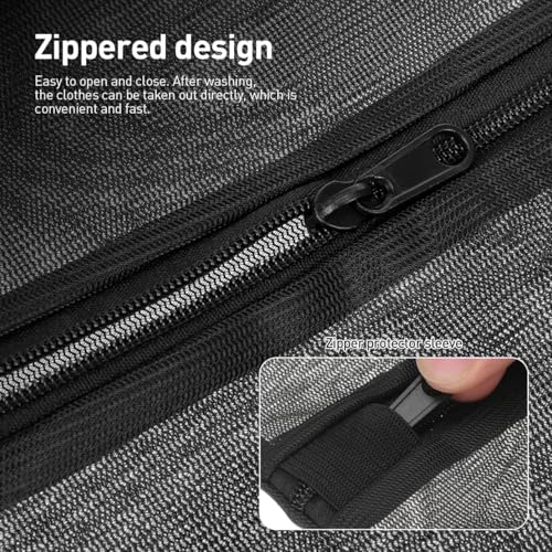 PRETYZOOM Mesh Laundry Bags Set, 4 Pcs Sturdy Wash Bags for Delicates and Intimates | Reusable Mesh Pockets for Underwear, Socks and Small Clothing Items | Machine Wash & Travel Storage Pouch