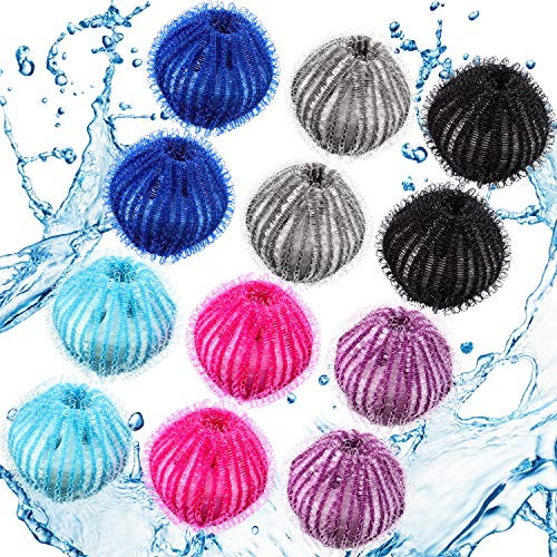 Blulu 12 Pieces Pet Hair Remover for Laundry, Classic Color - color: Classic Color