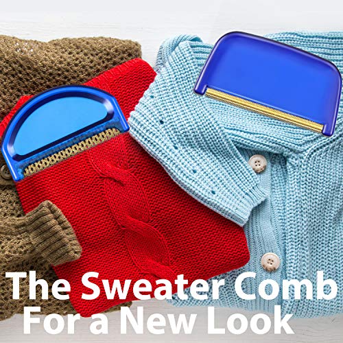 Boao 4 Pieces Sweater Combs to Remove Pilling Sweater Defuzzer,Retro Luxury - style: Retro Luxury