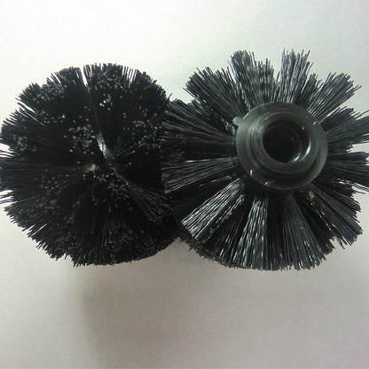 4PCS Toilet Brush Replacement Head Cleaning Tool,Toilet Bowl Brush Head Replacement with Sturdy Stiff Bristles for Bathroom (Black) - color: Black