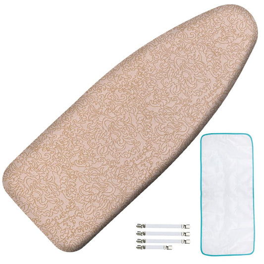Ironing Board Cover and Pad, Extra Wide 18x49, Extra Thick - color: Dusty Rose, size: 18" x 49"
