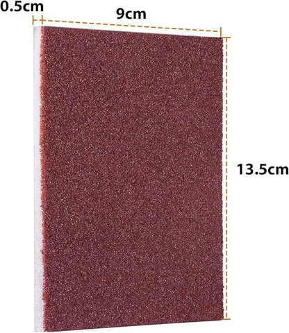 3pcs Nano Carborundum Sponge, Emery Sponge Brush Clean Eraser Scrub - color: Brown, size: Basic Style 0.5cm thick-3Pcs