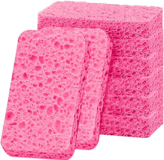 36 - Pack Non-Scratch Scrub Sponges - Sponges for Dishes and Washing Dishes, Cleaning Sponges for Kitchen Home and More（Pink） - color: Pink, size: 36 - Pack