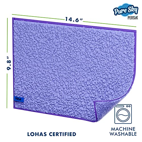Pure-Sky Magic Deep Clean Cleaning Cloth – JUST ADD Water No Detergents Needed - Multipurpose Ultra Microfiber Cloth - Stick-Attachable for Mop, or as Handheld Microfiber Towels to Clean Any Surfaces - style: Multipurpose Cloth