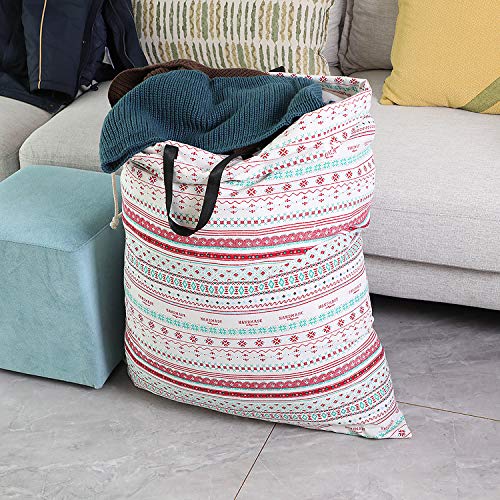 SWISSELITE Heavy Duty Laundry Bag, Large Travel Dirty Clothes Bag - color: Bohemia