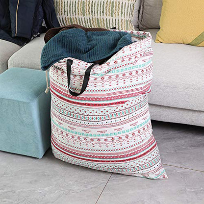 SWISSELITE Heavy Duty Laundry Bag, Large Travel Dirty Clothes Bag - color: Bohemia