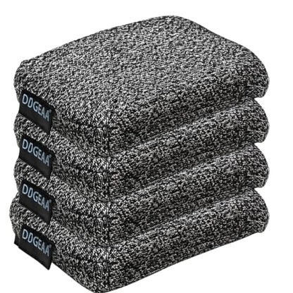 Heavy Duty Kitchen Sponges, 4 Pack Grey Non Scratch Cleaning Pads - size: 4 Pack
