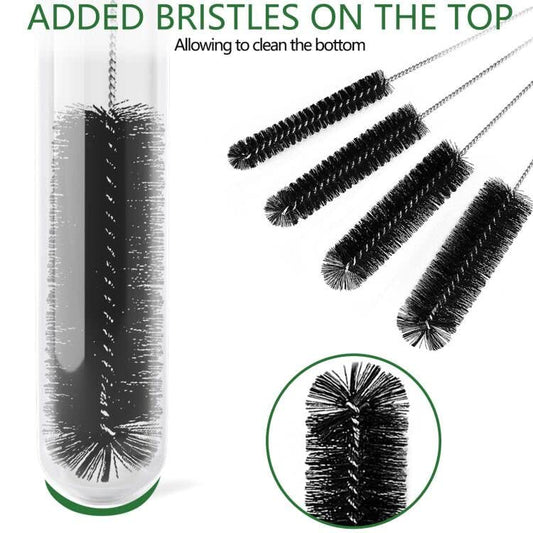 CiaraQ Bottle Cleaning Brushes, 9.8 Inch Nylon Tube Brush Set - color: Black, size: 9.8 Inch (10pcs)