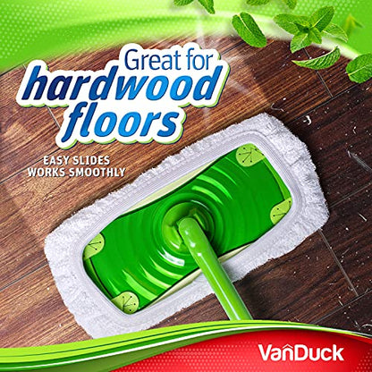 VanDuck Reusable 100% Cotton Mop Pads for Swiffer Sweeper (2-Pack) - color: Wet&dry (White), size: 2 Count (Pack of 1)