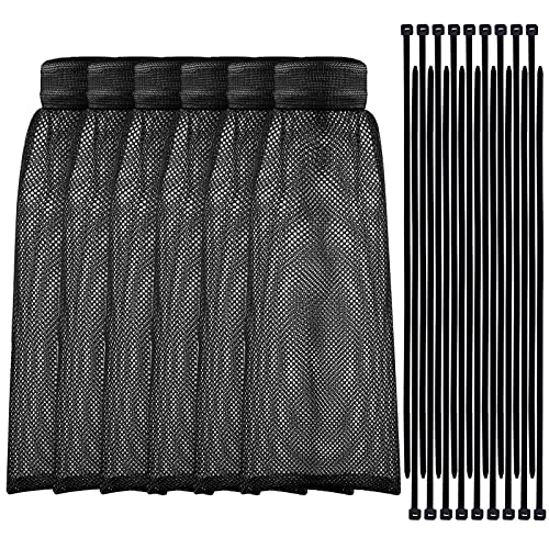 Shappy 24 Pack Washing Machine Lint Traps with Cable Ties (Black) - color: Black