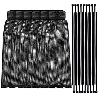 Shappy 24 Pack Washing Machine Lint Traps with Cable Ties (Black) - color: Black
