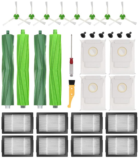 Replacement Parts for iRobot Roomba i3 i7 i6 i8 I, E & J Series Vac - size: 2+8+8+4-NEW