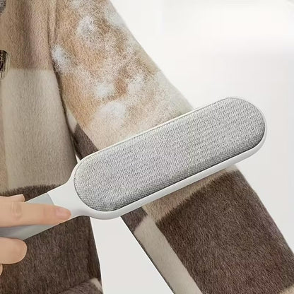 1PC Lint Remover Brush Double-Sided Static Reusable for Pet Hair, Dust and Pilling On Clothing, Upholstery, Bedding, Gray - color: Gray