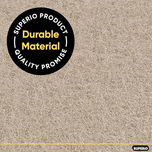 Natural Scouring Pad Non-Scratch Sisal Plant Based Scrubber Cleaning Scrub Pads, Eco-Friendly Reusable Kitchen Scrubbing Pad Pack of 21, by Superio - color: Natural, size: 21-pack