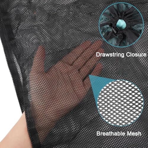 Mesh Laundry Bag, 24"x35", Black - color: Black-N