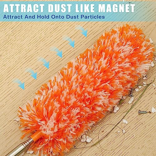 Tanlade 24 Pcs Microfiber Feather Dusters for Cleaning, Bright Color - color: Bright Color
