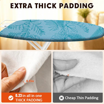 Ironing Board Cover and Pad, Extra Wide 18x49, Extra Thick - color: Tropical, size: 18" x 49"