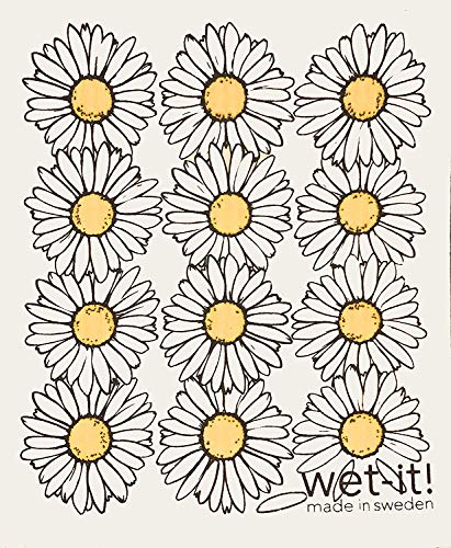 Wet-It! Swedish Dishcloth Set (Honey Bee, Set of 2) – Reusable and Washable Dishcloths, Multi-Purpose Absorbent Cloths for Kitchen, Bathroom, and Household Cleaning, Durable and Non-Scratch - color: 2bee