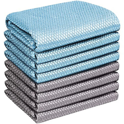 Airlab Glass Polishing Streak Free Miracle Cleaning Cloth, Grey & Blue - color: Grey & Blue
