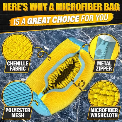 2 Pcs Reusable Shoe Washing Machine Bag, XXL with Zipper, Yellow - color: Yellow