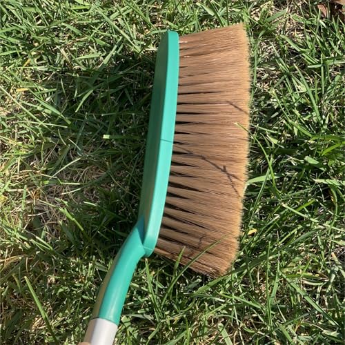 15" Green Soft Brist. Hand Broom Brush Bed Sofa Counter Hair Clear - color: Green