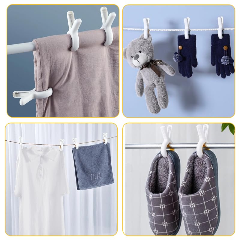 8 Pack Heavy Duty Beach Towel Clips, Large Windproof Clothespins