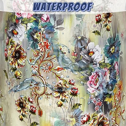 Beautiful Floral Laundry Basket Oxford Cloth Hamper 18.9"x16.5" - color: Beautiful Floral Flower