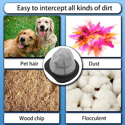 2037423 Filter Compatible with Bissell 3-in-1 Lightweight Stick Vac 38B1, 38B1L, 1059 Series, Compare to Part# 2037423 & 2037424 (4 Pack Vacuum Filter & 4 Pack Foam Filter) - size: 4 Filters with 4 Foam Filters