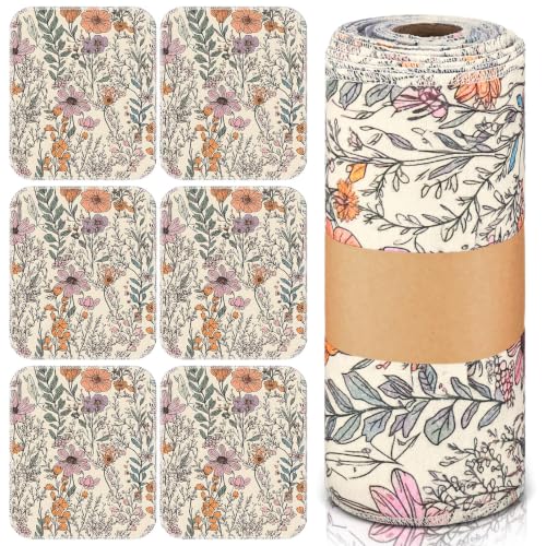 36 Pack Reusable Kitchen Cloths Cotton Towels, Cute Wildflower - style: Cute Wildflower