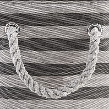 Bone Dry Pet Storage Collection Striped Paw Patch Bin, Small Round, Grayz, Medium Breeds (Pack of 12) - color: Gray, size: Small Round (Pack of 12)