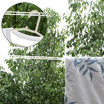 Foshine Clothesline 5m 1.64ft Length 2 Pack Clothes Drying Rope - color: White,red, size: 2 Pack