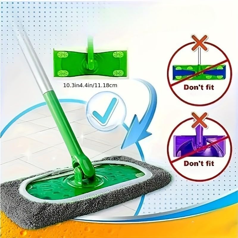 Microfiber Mop Pads - 8 Pack Reusable Washable Refills for Wet & Dry Floor Cleaning - Fits Most Standard Mops - Gary Household Cleaning Pads - color: Gray