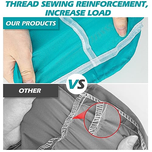 Isink Laundry Bag,2 Pack Travel Laundry Bags for Dirty Clothes,Large Laundry Bags for Camping & Traveling,Dirty Clothes Travel Bag, Travel Essentials 24" x 36" (Cyan + Gray) - color: Laundry Bags (Cyan + Gray)