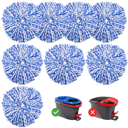 RinseClean Spin Mop Replacement Head for O Ceda RinseClean 2 Tank System - size: 8 PCS Mop Head
