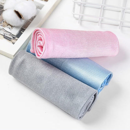 Microfiber Glass Cleaning Cloth, 16 Inch Lint Free Quickly Clean for Glasses, Window, Mirrors, Windshields and Stainless Steel (Pink, 1 Pack) - color: Grey