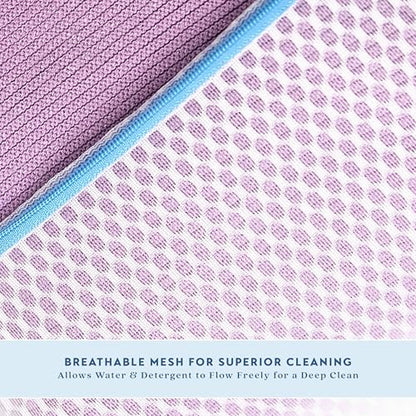 ELYN Mesh Laundry Bags, 3 Pack Medium (12” x 16"), Ultra Durable Honeycomb Mesh Bags With Anti-Rust Zipper for Washing Delicates & Protect Clothes, Laundry Room Organization Essentials