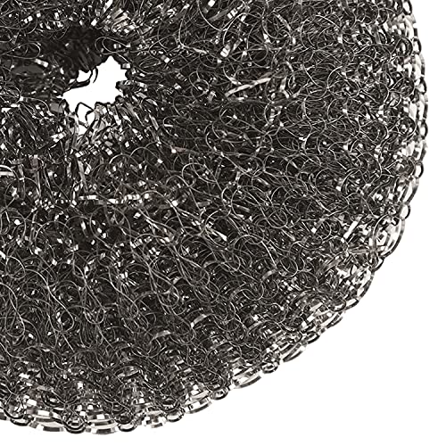 Stainless Steel Wool BBQ Grill Cleaning Scrubber Pads, 4 Pack - style: Replacement mesh scrubbers 4